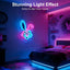 Letrero neón conejo Pascua LED regulable USB decoración