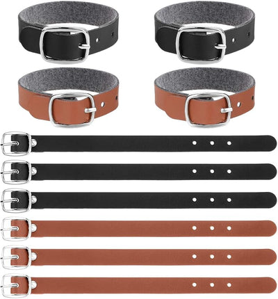 10 Correas Cuero Vaca Hebilla Metal para Equipaje