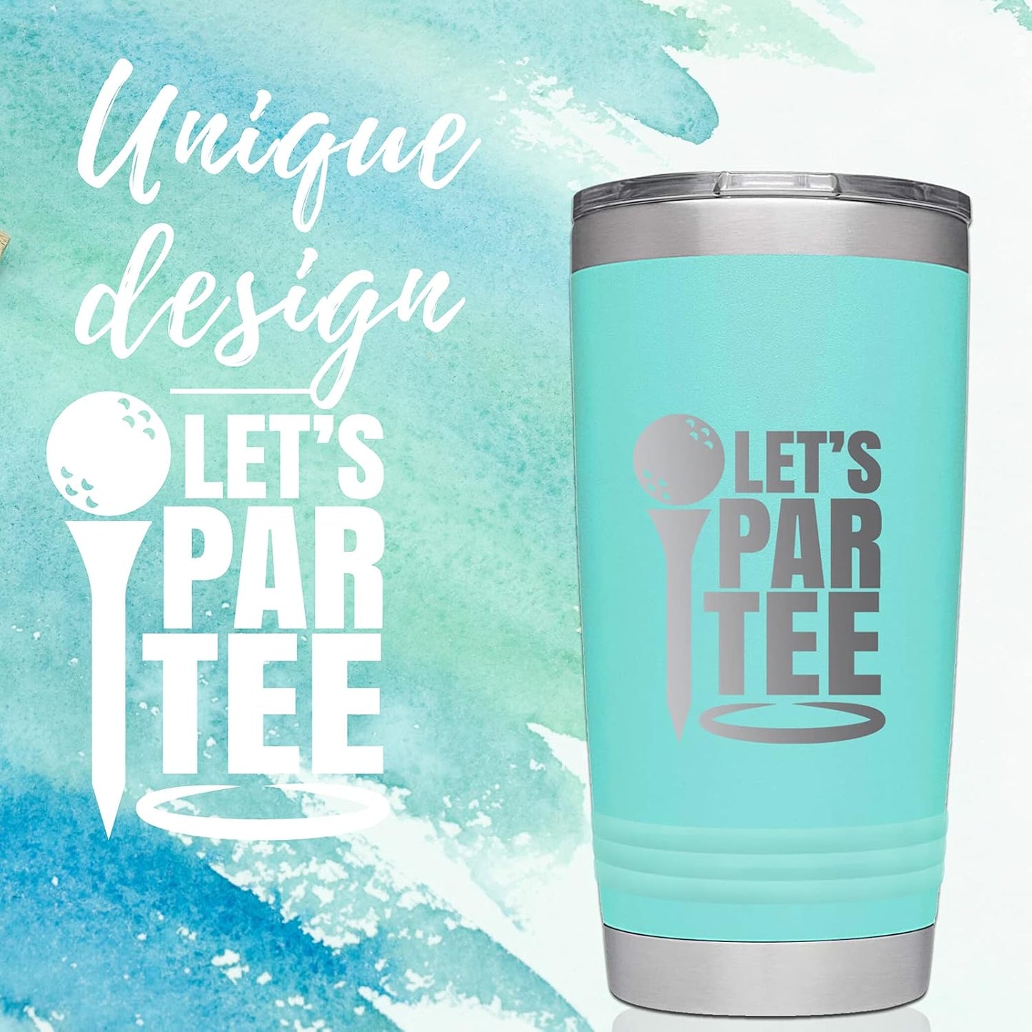 Vaso golf 20oz verde azulado Let's Partee