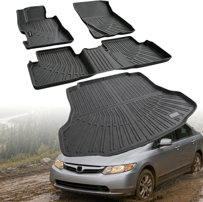 Alfombrillas piso maletero Honda Civic 06-11 TPE