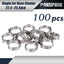 Abrazaderas manguera acero inox 304 22.4-25.6mm 100uds