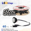 20 Pzas Luz Marcador Lateral 3/4" Ámbar Conector 2 Clavijas