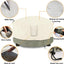 Cubierta fogata redonda 600D impermeable 44x24pulg beige