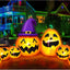 7 Calabazas inflables Halloween 12ft con luces LED