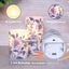 Velas LED sin llama porcelana azul y blanca con control