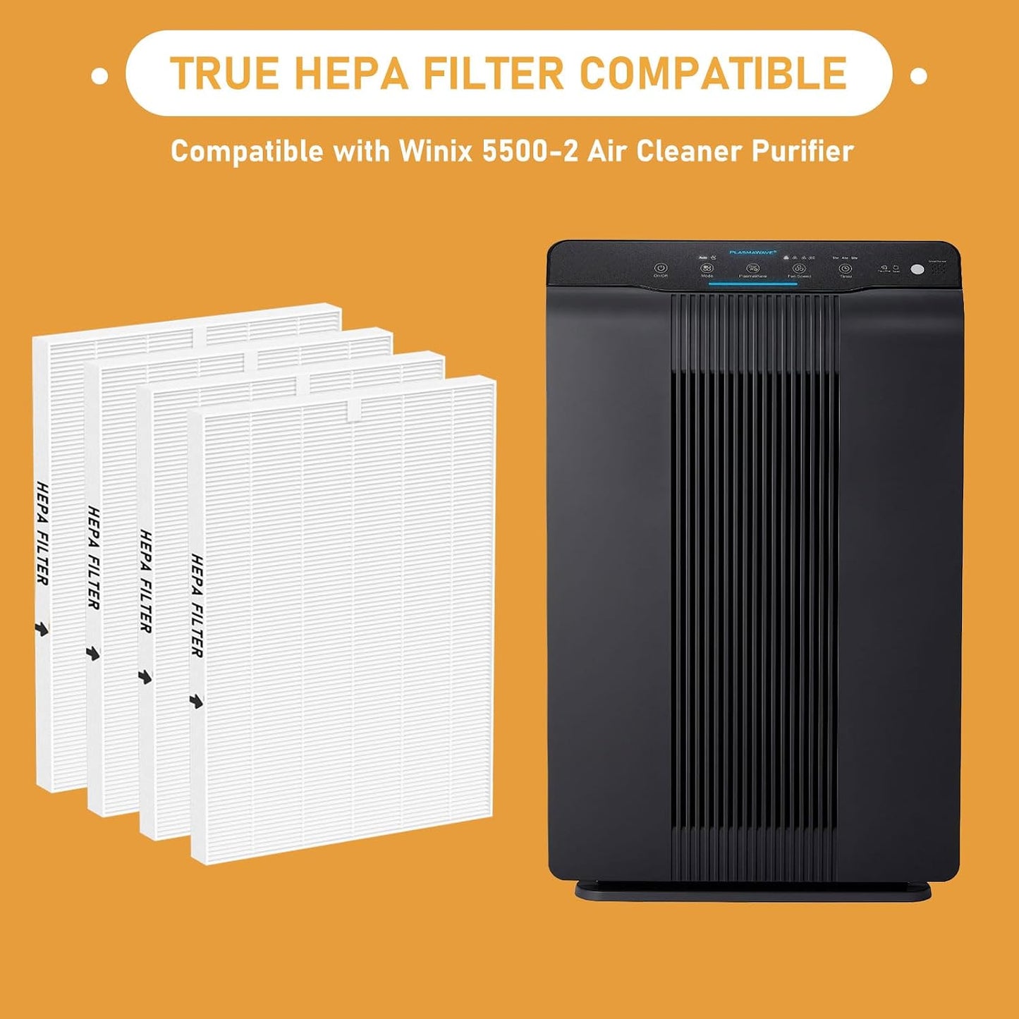 Filtro HEPA True para Winix 5500-2 AM80 pack 4