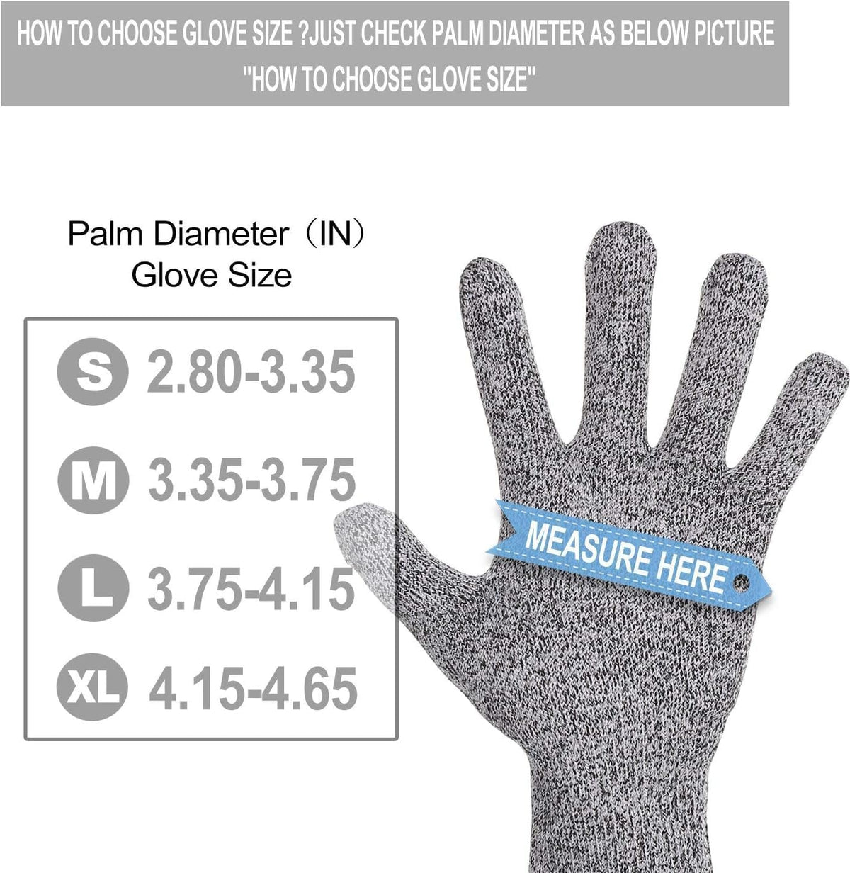 4 Guantes Anticortes Nivel 5 Talla Mediana para Cocina