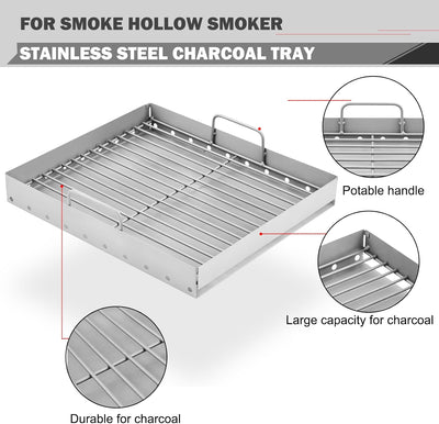 Bandeja carbón repuesto para soporte cesta hueca de humo