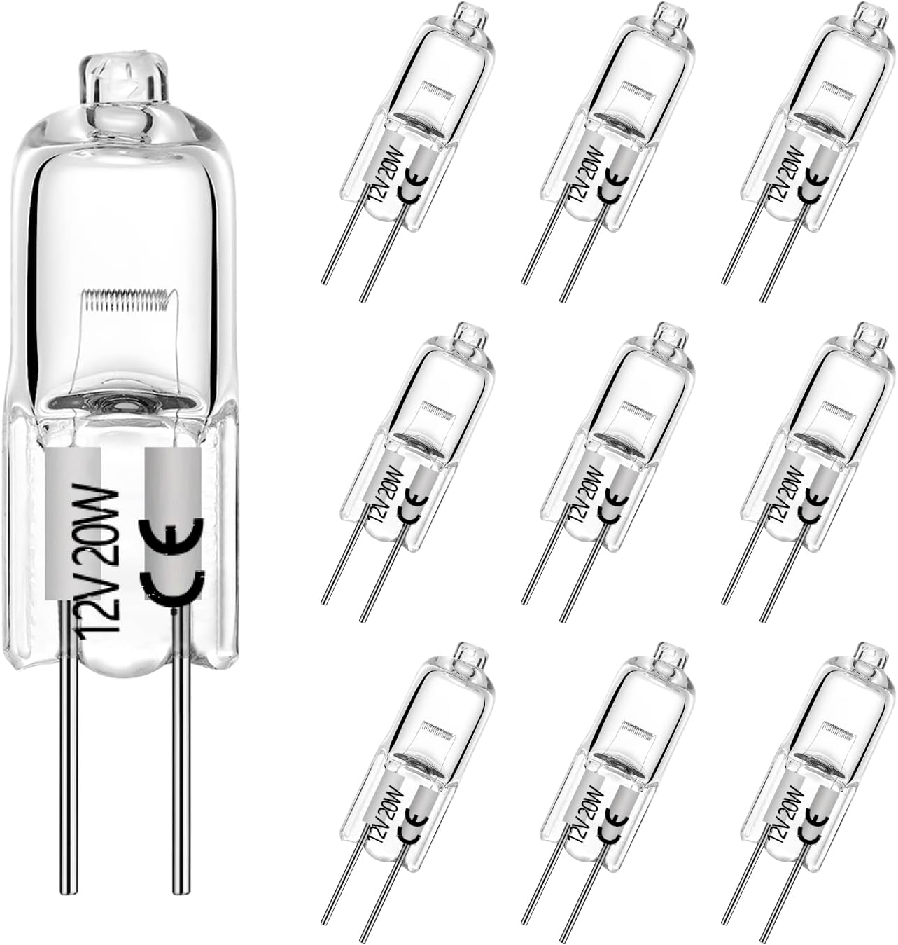 Bombilla G4 T3 20 W 12 V blanco cálido pack 10