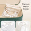 Caja joyería 8 bolsas terciopelo organiz. viaje