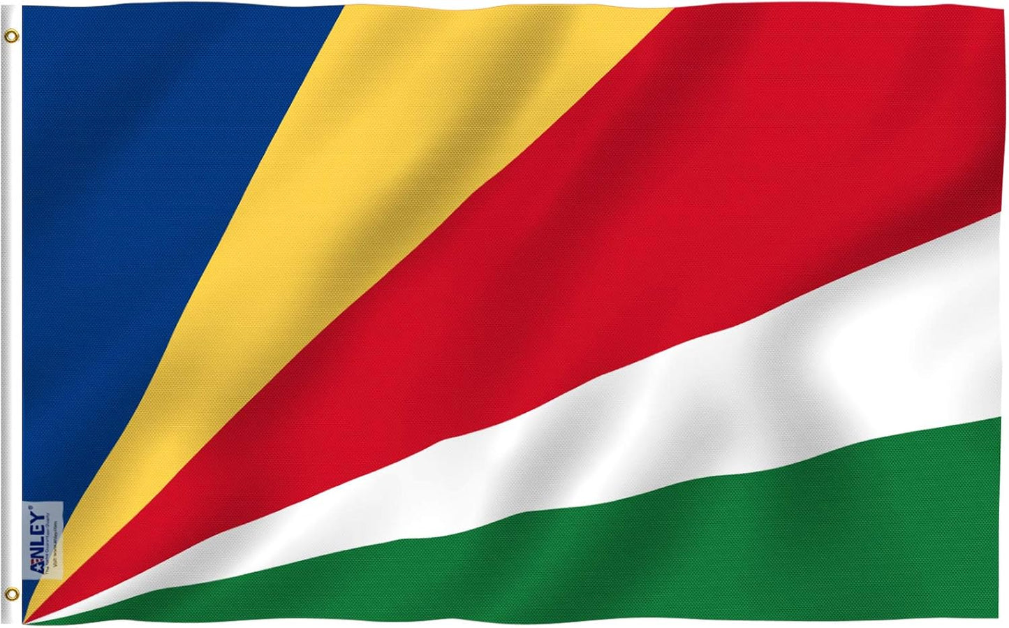 Bandera Seychelles 3x5ft poliéster ojales latón