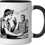 Taza Cerámica Juego Julius Caesar y Brutus Negro/Blanco