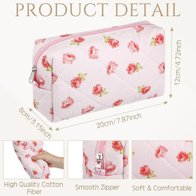 10 Bolsas Acolchadas Algodón Florales Mujer Niña