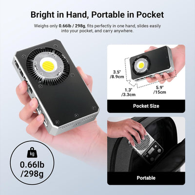 Luz LED bicolor 60W portátil estudio profesional