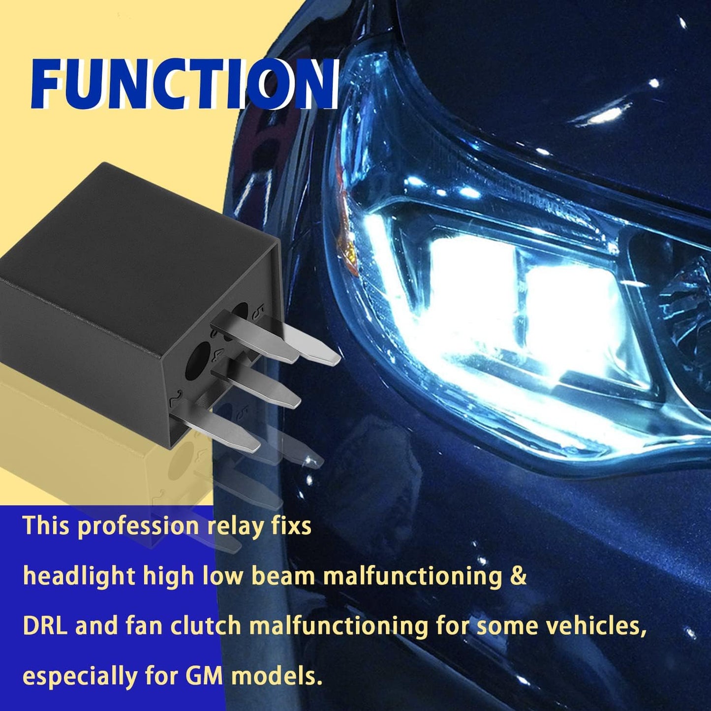 Relé A/C 4 pines para faros GM Trailblazer multiusos