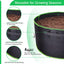 2 Pzas Macetas Tela 30gal para Jardín con Asa Negro