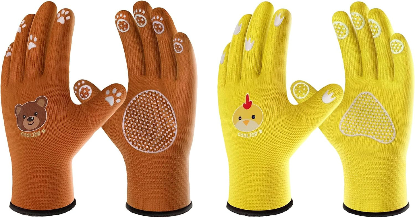 Guantes jardinería niños 4-6 años con agarre