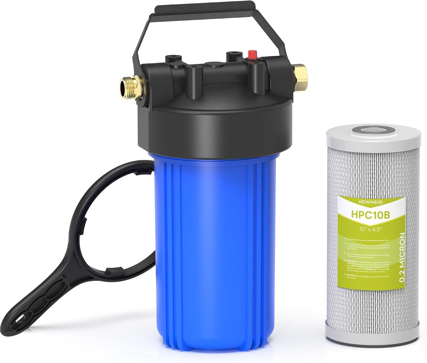Sistema filtro agua HHB10 0.2micrones elimina cloro