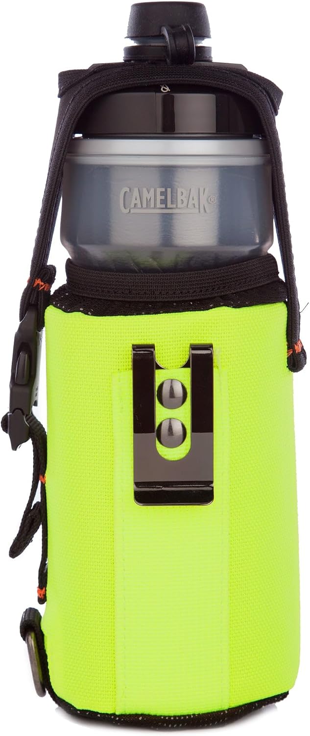 Botella aislada 21oz con soporte poliéster y clip cinturón