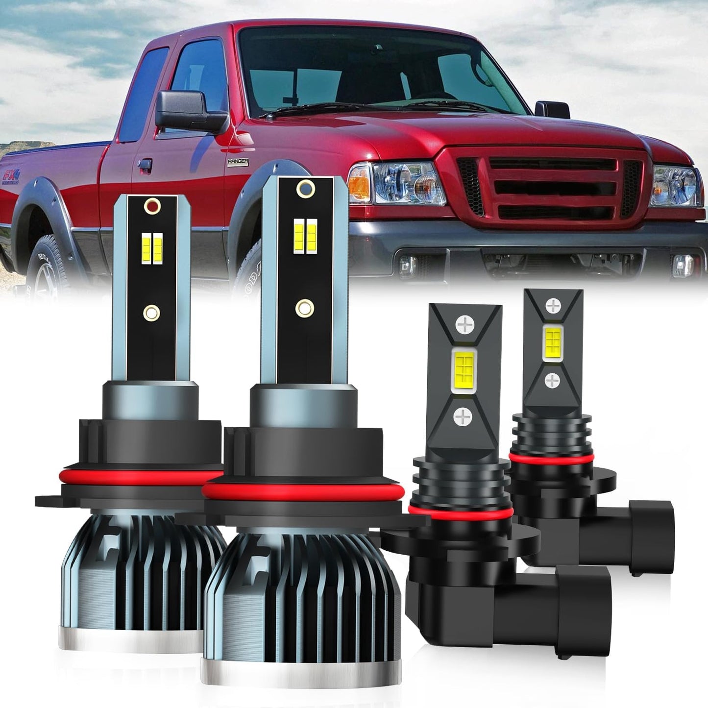 Bombilla antiniebla Ford Ranger 9007 9145 set 4