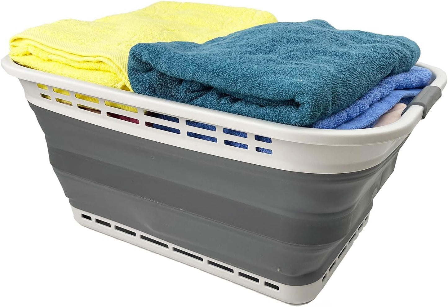 Cesta lavandería plástico plegable 42l