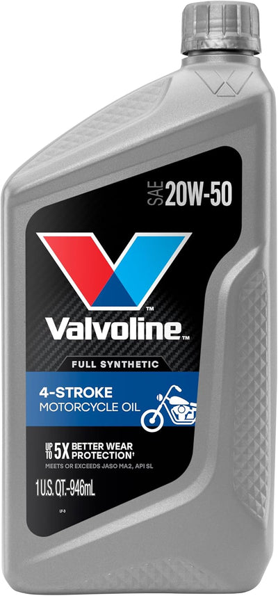 Aceite motor motocicleta 4 tiempos sintético 20W-50 6qt