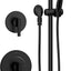 Moldura ducha 2 manijas pulverizador negro mate