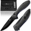 Cuchillo plegable EDC acero D2 mango G10 con estuche