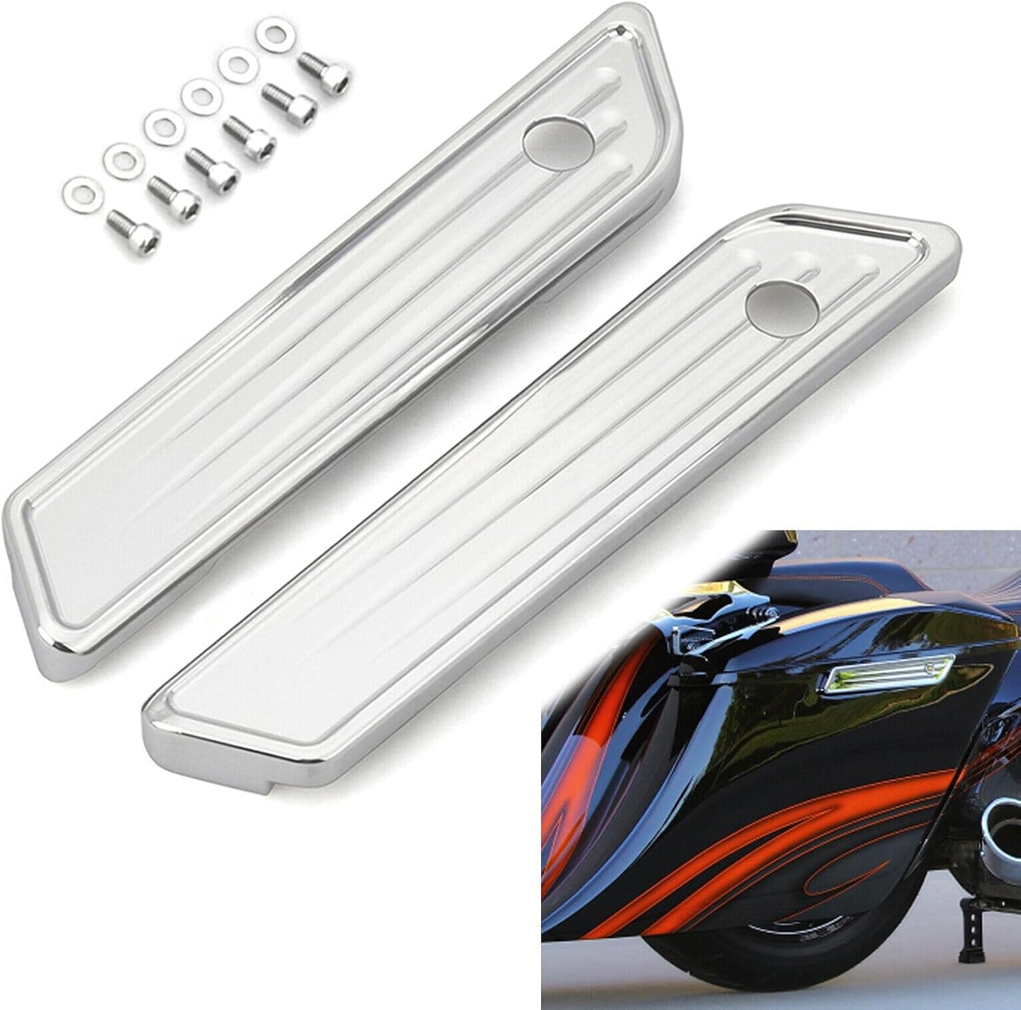 Cubierta bisagra alforja Harley Touring 2014-23