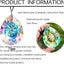 Lámpara colgante cristal prisma arcoíris para ventana