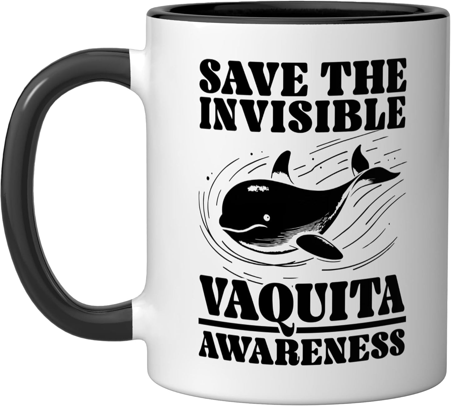 Taza Cerámica Vaquita Animal Rights Negro/Blanco