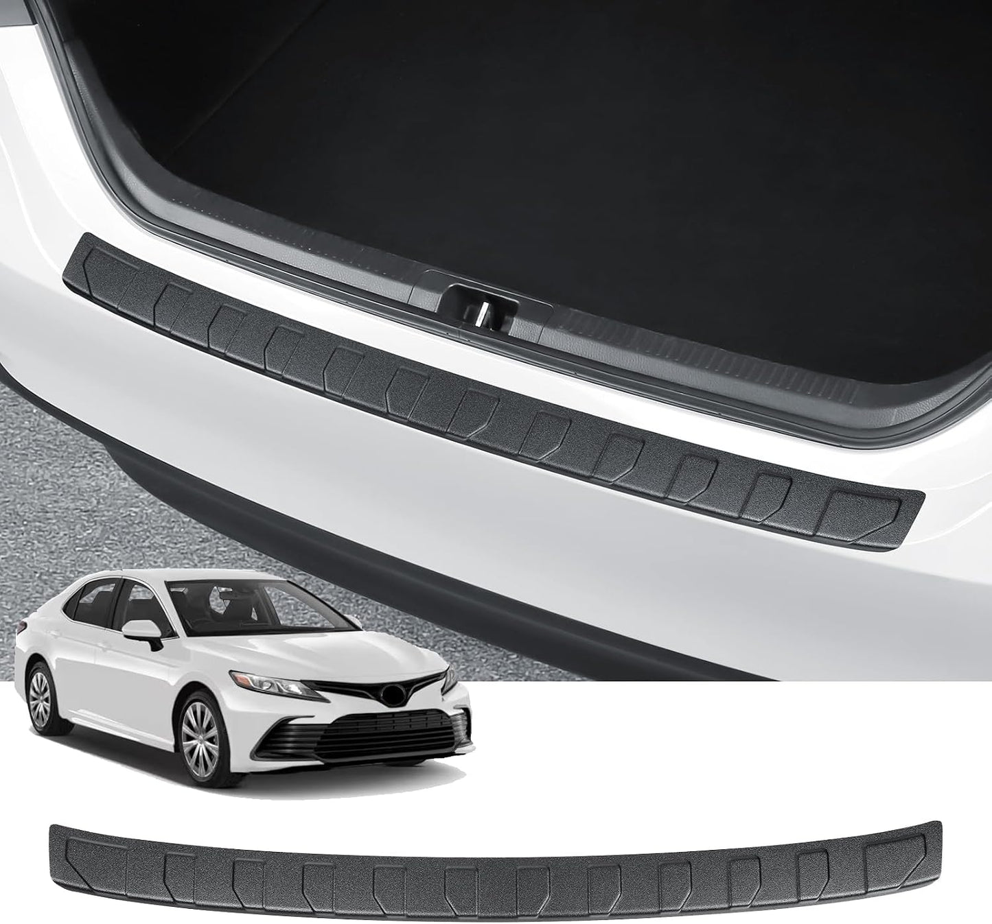 Protector parachoques trasero Toyota Camry 2018- ABS negro