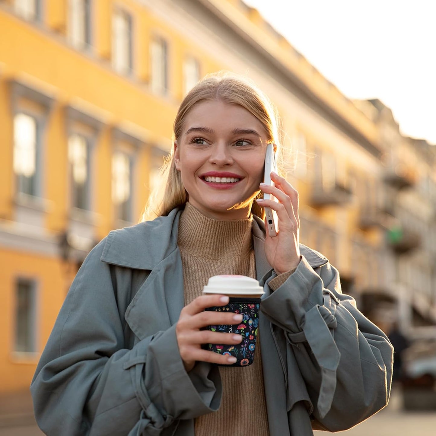 Fundas neopreno reutilizables para café helado y caliente