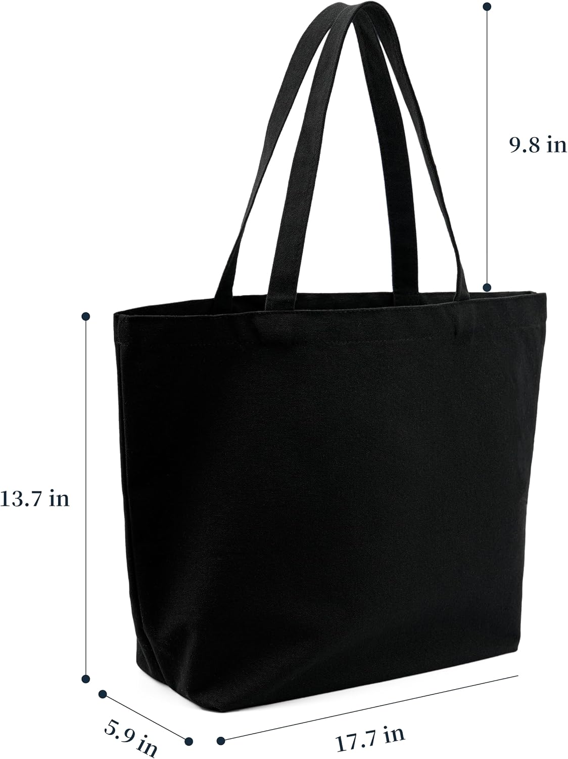 2 Pzas Bolsas Lona Algodón Reutiliz. para Compras