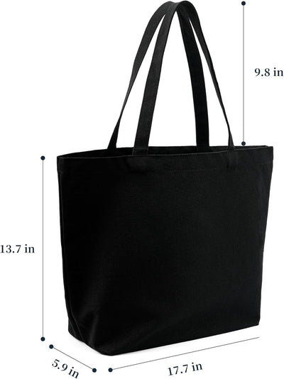 2 Pzas Bolsas Lona Algodón Reutiliz. para Compras