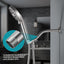 Brazo ducha 6pulg acero inox 304 níquel cepillado