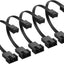 Cable adaptador PWM 4pines a 3pines para ventilador PC set 5