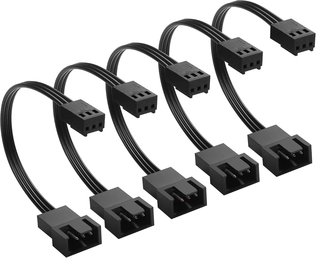 Cable adaptador PWM 4pines a 3pines para ventilador PC set 5