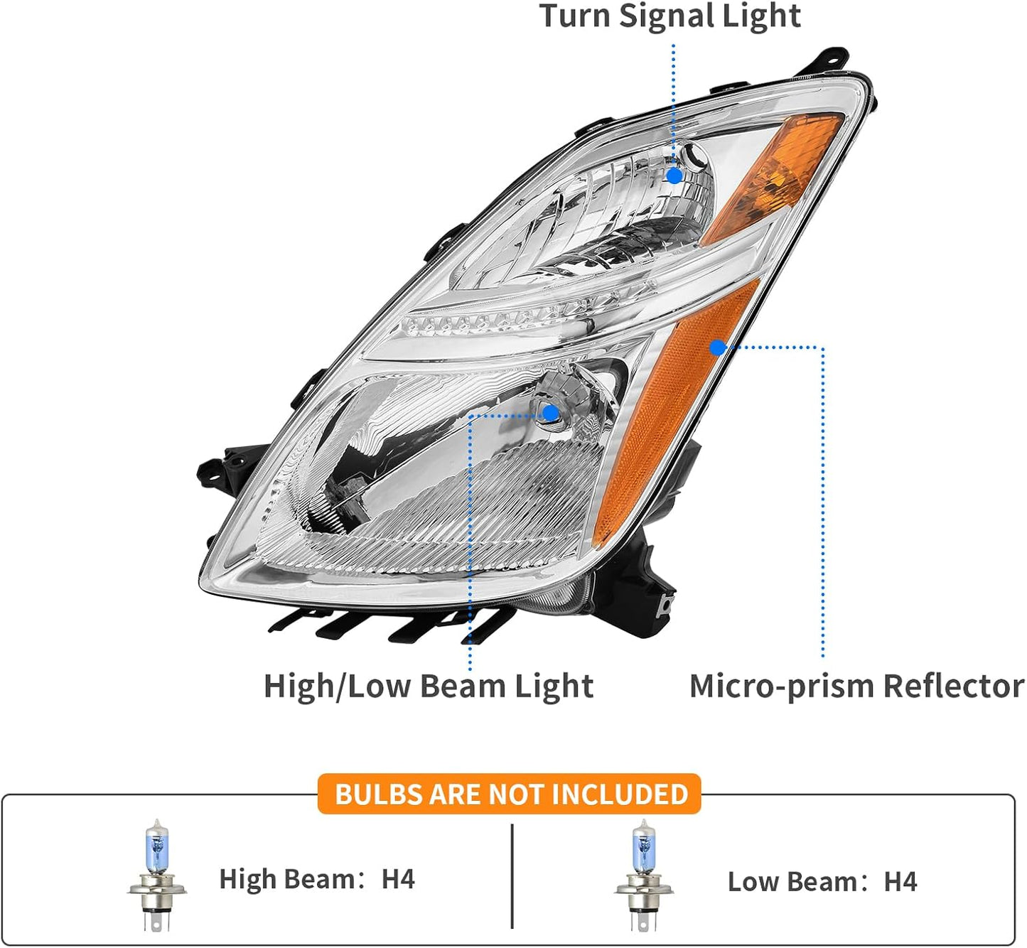 Faros delanteros comp Prius 06-09 izq y der