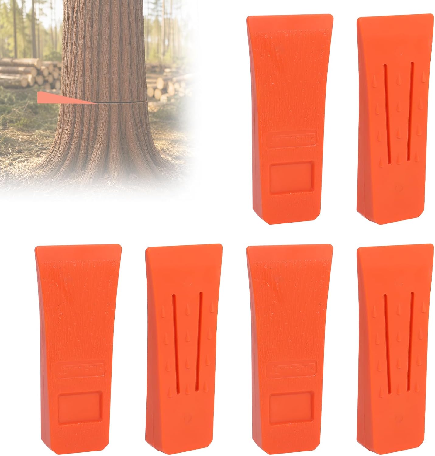 6 Cuñas de Tala Plástico ABS para Motosierra