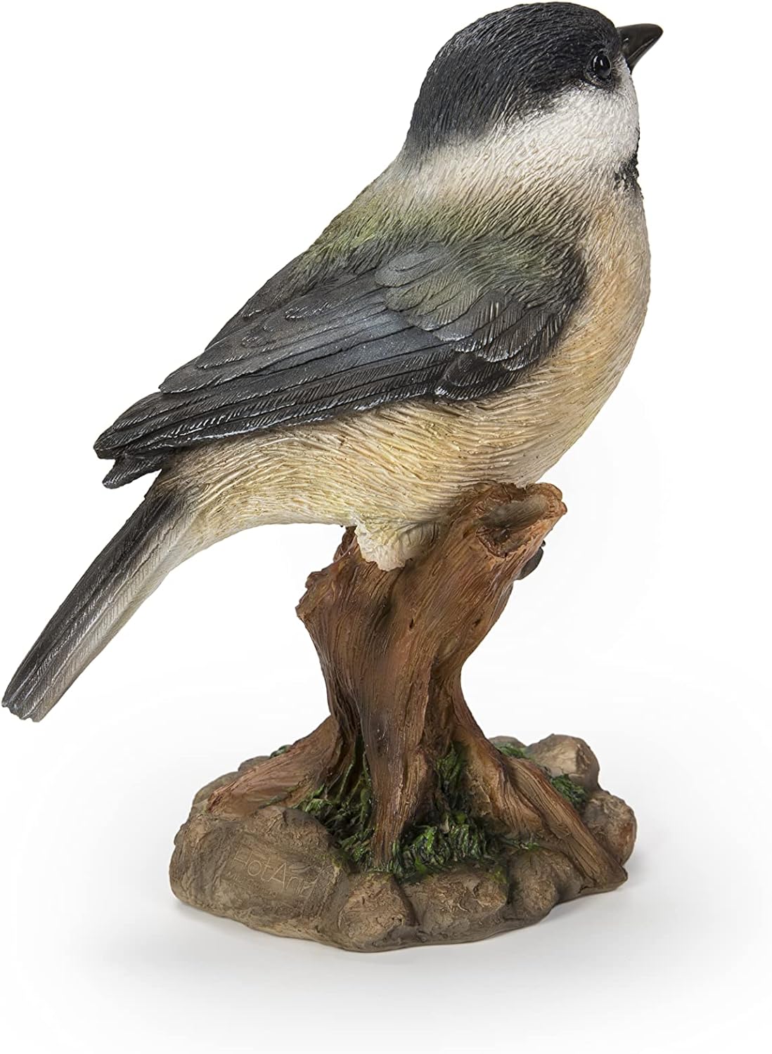 Estatuas pájaro tocón Chickadee decoración