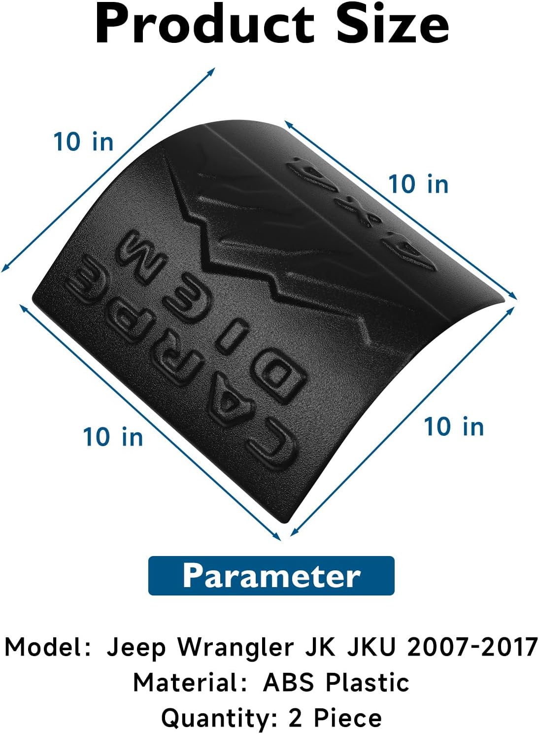 Cubierta capó Jeep Wrangler JK 2007-17 protectores esquina