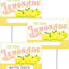 3 Set Letreros Limonada 16x12" Estilo Novel