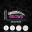 Letrero neón LED para cejas y pestañas salón belleza