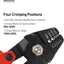 Alicates crimpado pesca acero alto carbono 10pulg ergonómico