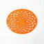 Salvamanteles hierro fundido esmaltado clavijas goma naranja