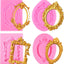 4 Moldes Silicona para Arcilla Seca Barroco Decoración Cupcakes
