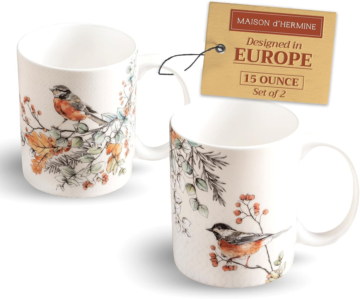 Taza café porcelana hueso set 2 para bebidas calientes