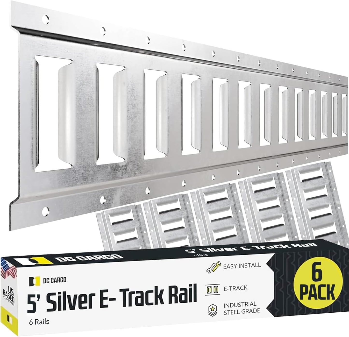 Kit Riel ETrack 5' Acero Galvanizado para Garaje y ATV