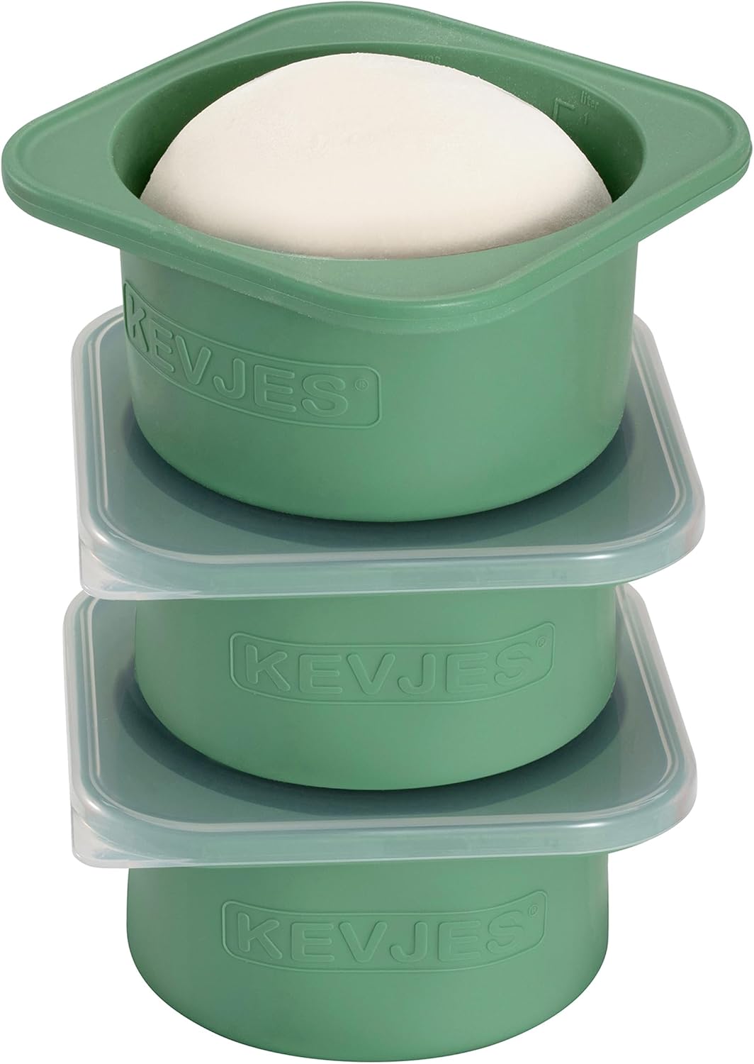 Cajas prueba masa pizza 1000ml silicona grado alimenticio